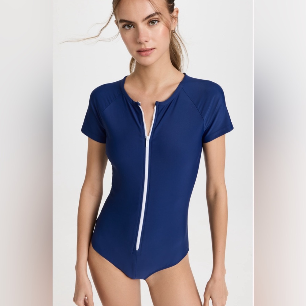 Cover Long Sleeve blue Protective Swim Jersey UPF 50+